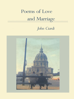 cover image of Poems of Love and Marriage
